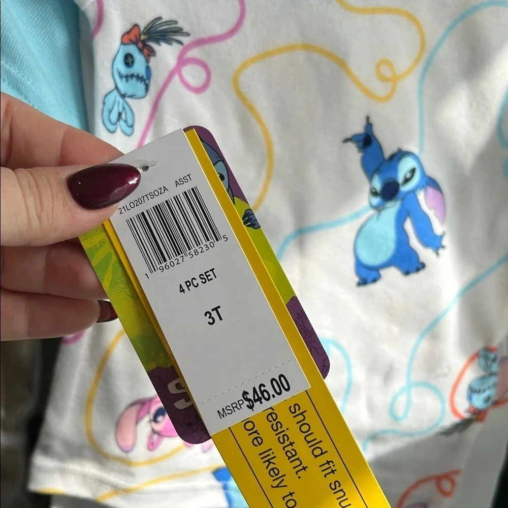 NEW Disney Lilo & Stitch Pajama Set: 4 pieces: Size 3T